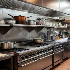 Szárazjég tisztítás előtt a konyhánk szó szerint úszott a zsírban.